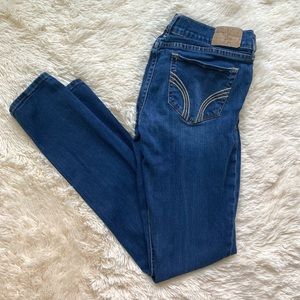 Hollister Dark Wash Oceanside Super Skinny Jeans size 3